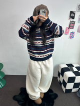 クリームテディシープファーロングパンツ🧸🤎🐑🖤3COLOR