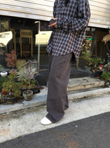 ナズウォッシュコットンワイドパンツ(3c)