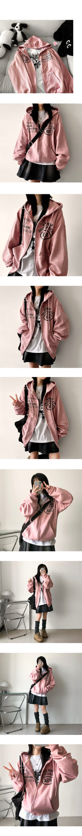 It's a two-way hoodie