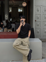 Thorpe layered henley neck short sleeve
