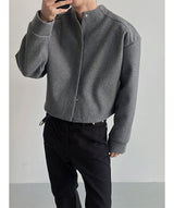 [NEW SEASON] Minimal shoulder crop cardigan(4color)