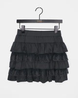 [MADE] Noma Lace Frill Banding Tiered Mini Skirt