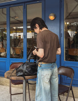 Exing Fading Washing Denim Pants
