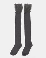 Hirat lace ribbed socks