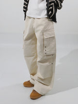 (UNISEX) アイレットコットンカーゴパンツ