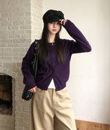 Socky Round Knit Cardigan