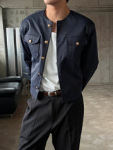 Clean crop tweed jacket(2color)
