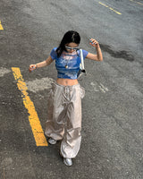 オーシャンシースルークロップ半袖Tシャツ
