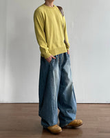 Ocean Curved Denim Pants