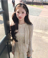 [♡MADE♡] フェリーヒルフロアビーズ&シフォンロングops