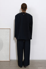 TAILORED WIDE PANTS_NAVY