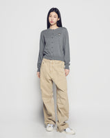 26SS WOMAN BASIC ROUND NECK CARDIGAN