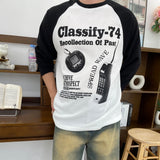 ラグランニットロングスリーブワッフルムードTシャツ