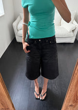 COATING BERMUDA PANTS