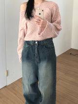 Boat Neck Knitwear (4 colors)