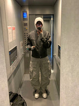 Military incision line cargo pants 4C