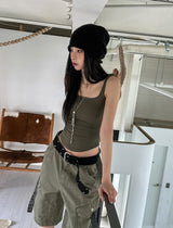 Mute Dyeing Bermuda Cargo Pants