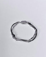 All surgical steel simple layered bar chain bracelet