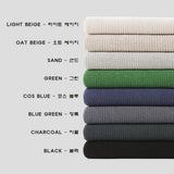 LMN Luton Daily Silket Hatch Round Short Sleeve Knitwear (8 colors)