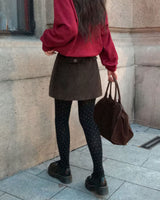 Work Corduroy Pocket Skort Pants