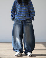 BLOWN WIDE DENIM PANTS