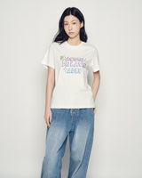 25FW WOMAN AC ベアハートショートスリーブ クリーム