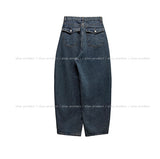 Deez Back Pocket Washed Denim Balloon Pants