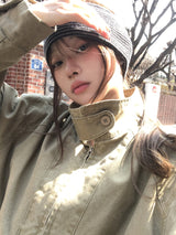 クロススタッドボーダーヘアバンド