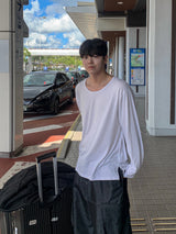 メゾンボートネック長袖Tシャツ
