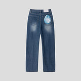 ASCLO Coolever Crease Semi Wide Denim Pants (3color)