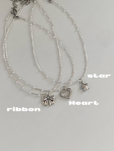 Perl charm necklace