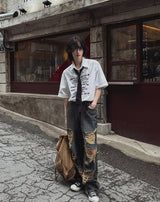 [LAN ARCHIVE] Destroyed Wide Denim Pant