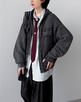 Lutz Pigment Hood Cardigan