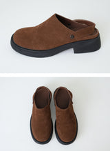 Another 2WAY Leather Clog Shoes (2color)