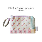 FLOWER - MINI ZIPPER POUCH