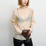 SEE THROUGH LONG SLEEVE IVORY