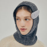 FUR SIDE HAIR PIN (GRAY)