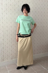 BELT-LOOP MAXI SKIRT