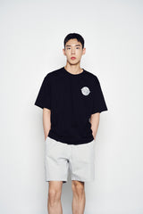 25SS ADLV SATURN LOGO SHORT SLEEVE T-SHIRT BLACK