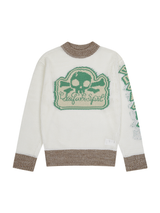 MULTI SKULL MESH KNIT (IVORY/MINT)