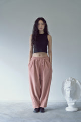 2-LAYER MICRO FLEECE SWEAT PANTS (Pink)