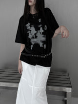 [unisex] アルクディオーバーフィットプリンティング半袖Tシャツ (2color)