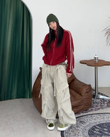 Davenn Track Line Knit Zip-Up