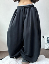 ダウンピンタックバルーンコットンソフティーロングパンツ 🩶🤎🖤3COLOR