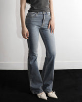 Metal Triclipse Slim Fit Bootcut Denim Pants Blue