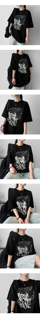 トーアオーバーサイズフィットショートスリーブTシャツ