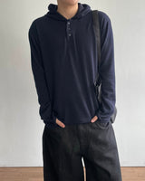 Polz Rib Henley Hoodie