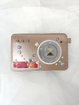 カメラ カード ウォレット ピンク