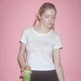 MEOW PILATES CLUB T-SHIRTS - WHITE
