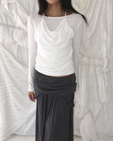 Drape halter T